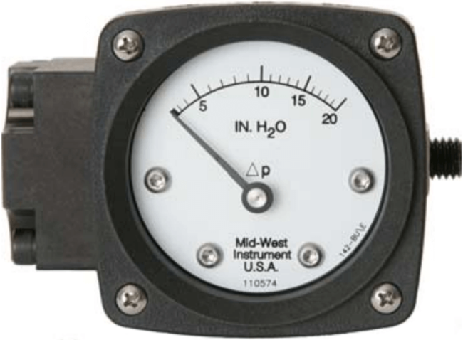 Mid-West Differential Pressure Switch and Transmitter, Model 142 Diaphragm Type